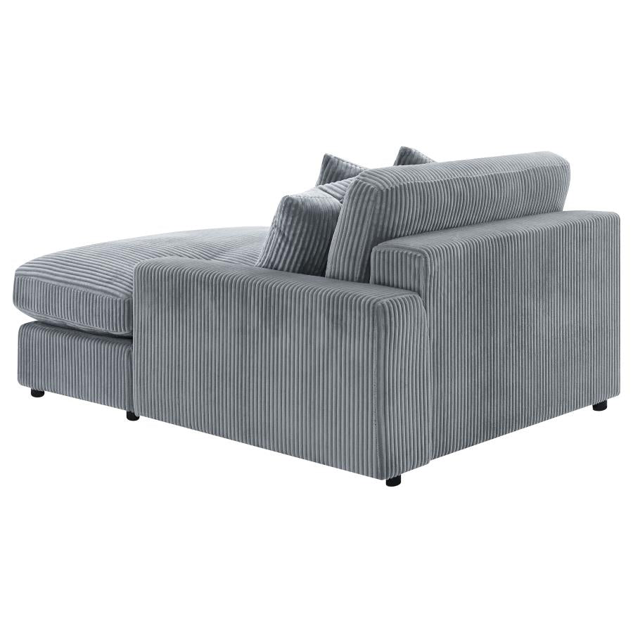 Blaine Upholstered Reversible Chaise Sectional Sofa Fog - Home & Sleep Outlet