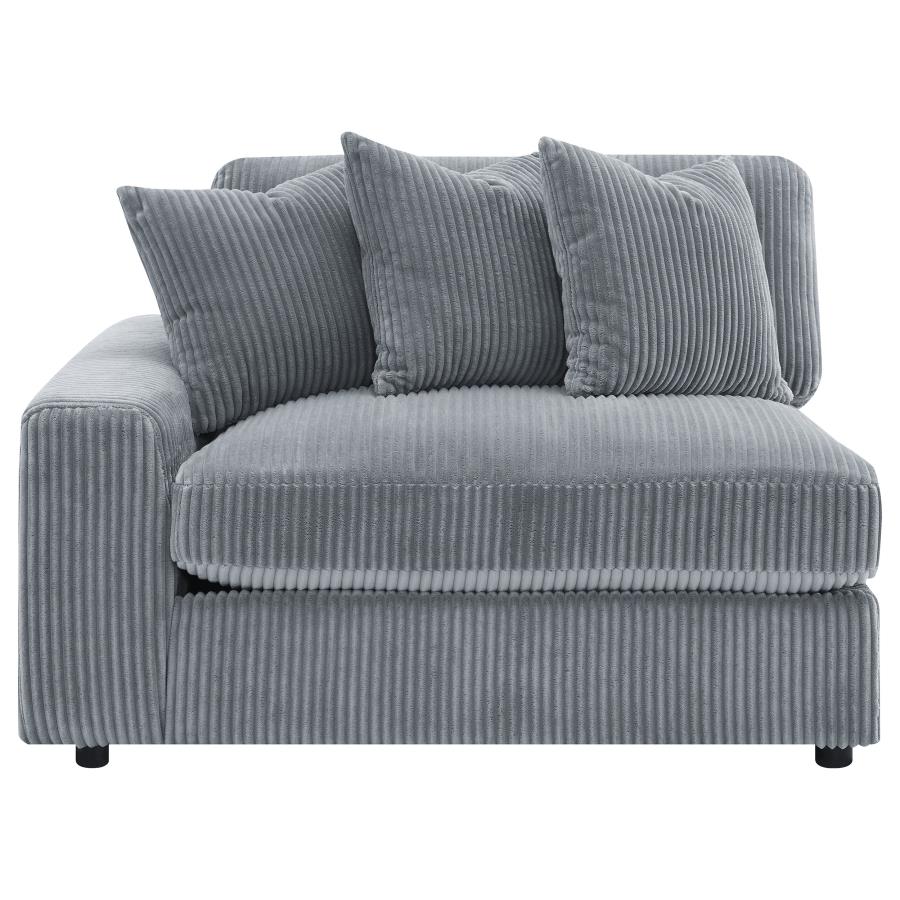 Blaine Upholstered Reversible Chaise Sectional Sofa Fog - Home & Sleep Outlet