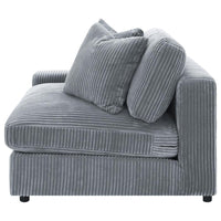 Blaine Upholstered Reversible Chaise Sectional Sofa Fog - Home & Sleep Outlet