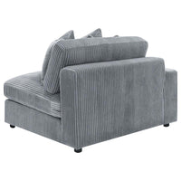 Blaine Upholstered Reversible Chaise Sectional Sofa Fog - Home & Sleep Outlet