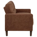 Bowen II 2-piece Fabric Upholstered Track Arm Sofa Set Rust