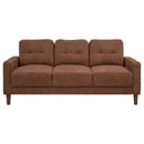 Bowen II 3-piece Fabric Upholstered Track Arm Sofa Set Rust