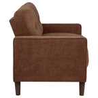 Home & Sleep Outlet - Bowen II 3-piece Fabric Upholstered Track Arm Sofa Set Rust