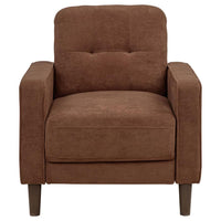 Bowen II 3-piece Fabric Upholstered Track Arm Sofa Set Rust