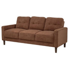 Home & Sleep Outlet - Bowen II Fabric Upholstered Track Arm Sofa Rust