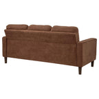 Home & Sleep Outlet - Bowen II Fabric Upholstered Track Arm Sofa Rust