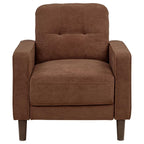 Home & Sleep Outlet - Bowen II Fabric Upholstered Track Arm Accent Chair Rust