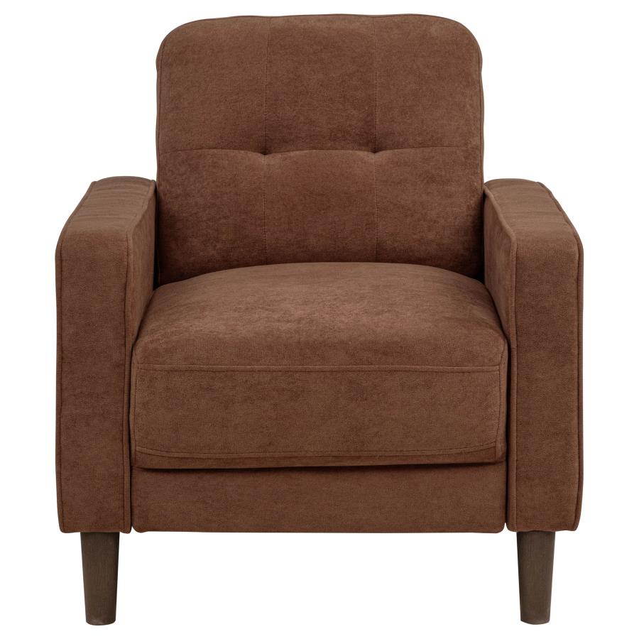 Home & Sleep Outlet - Bowen II Fabric Upholstered Track Arm Accent Chair Rust