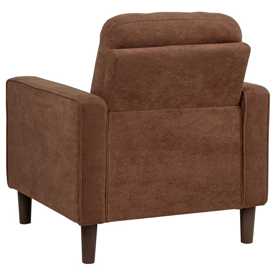 Home & Sleep Outlet - Bowen II Fabric Upholstered Track Arm Accent Chair Rust