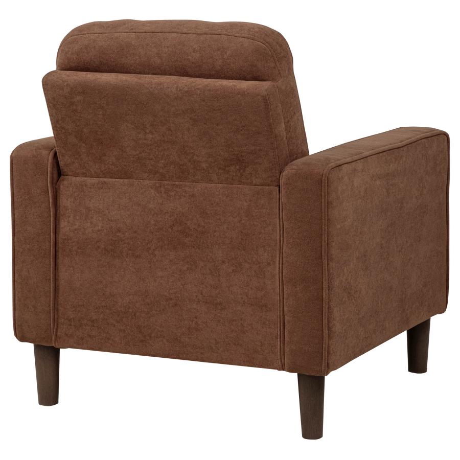 Home & Sleep Outlet - Bowen II Fabric Upholstered Track Arm Accent Chair Rust