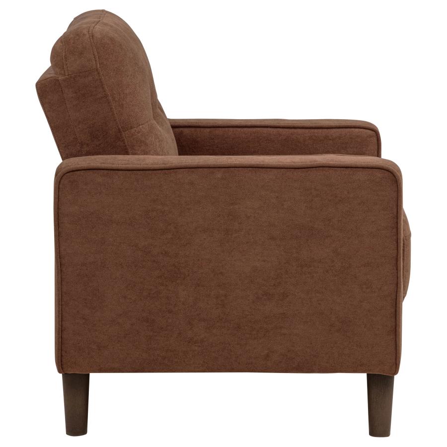 Home & Sleep Outlet - Bowen II Fabric Upholstered Track Arm Accent Chair Rust