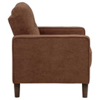 Home & Sleep Outlet - Bowen II Fabric Upholstered Track Arm Accent Chair Rust
