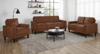 Home & Sleep Outlet - Bowen II Fabric Upholstered Track Arm Accent Chair Rust