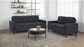 Home & Sleep Outlet - Bowen II 2-piece Upholstered Track Arm Sofa Set Steel Grey
