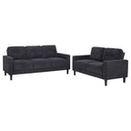 Home & Sleep Outlet - Bowen II 2-piece Upholstered Track Arm Sofa Set Steel Grey