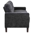 Bowen II 2-piece Upholstered Track Arm Sofa Set Steel Grey