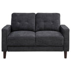 Home & Sleep Outlet - Bowen II 2-piece Upholstered Track Arm Sofa Set Steel Grey