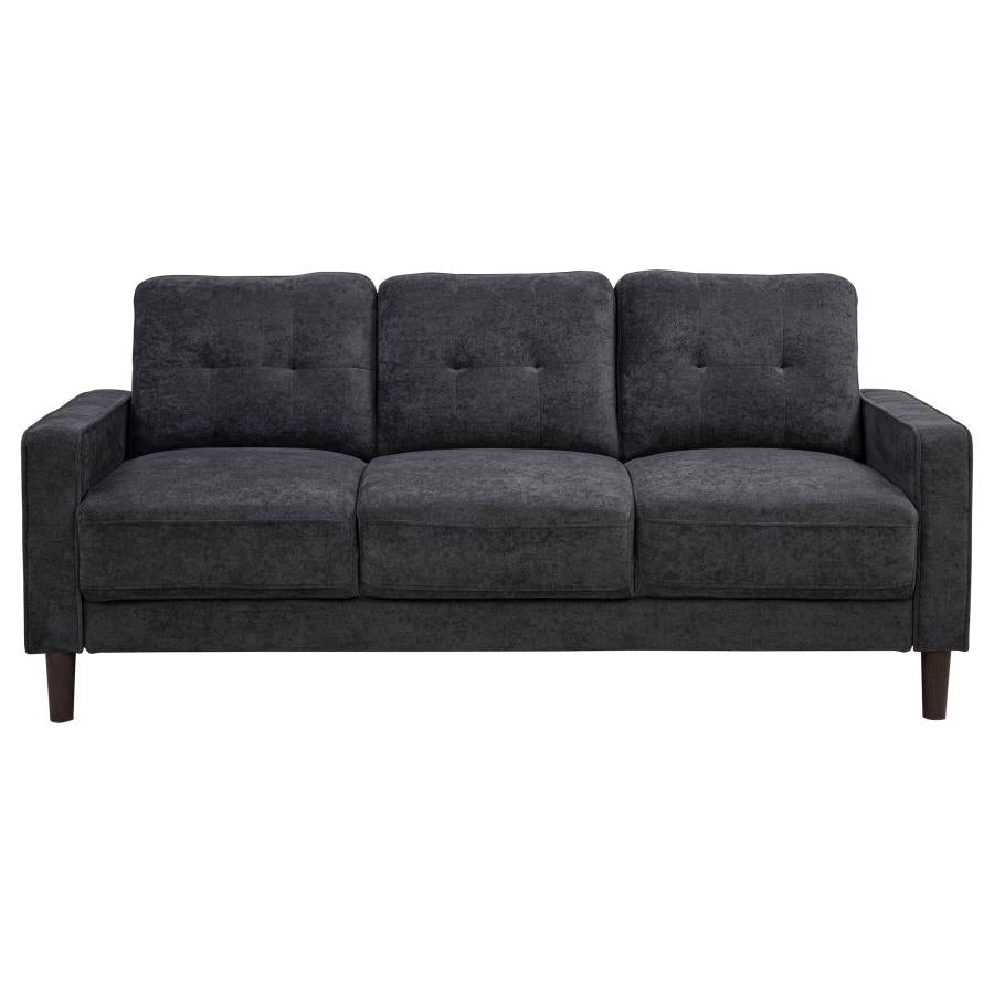 Home & Sleep Outlet - Bowen II 3-piece Upholstered Track Arm Sofa Set Steel Grey