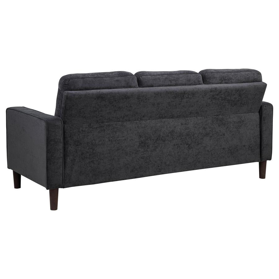 Home & Sleep Outlet - Bowen II 3-piece Upholstered Track Arm Sofa Set Steel Grey