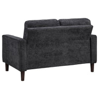 Bowen II 3-piece Upholstered Track Arm Sofa Set Steel Grey