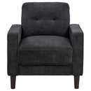 Bowen II 3-piece Upholstered Track Arm Sofa Set Steel Grey