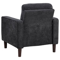 Bowen II 3-piece Upholstered Track Arm Sofa Set Steel Grey