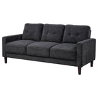 Home & Sleep Outlet - Bowen II Fabric Upholstered Track Arm Sofa Steel Grey