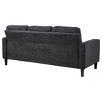 Home & Sleep Outlet - Bowen II Fabric Upholstered Track Arm Sofa Steel Grey