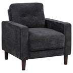 Home & Sleep Outlet - Bowen II Fabric Upholstered Track Arm Chair Steel Grey