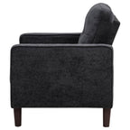 Home & Sleep Outlet - Bowen II Fabric Upholstered Track Arm Chair Steel Grey