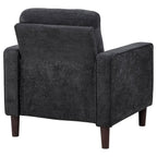 Home & Sleep Outlet - Bowen II Fabric Upholstered Track Arm Chair Steel Grey