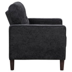 Home & Sleep Outlet - Bowen II Fabric Upholstered Track Arm Chair Steel Grey