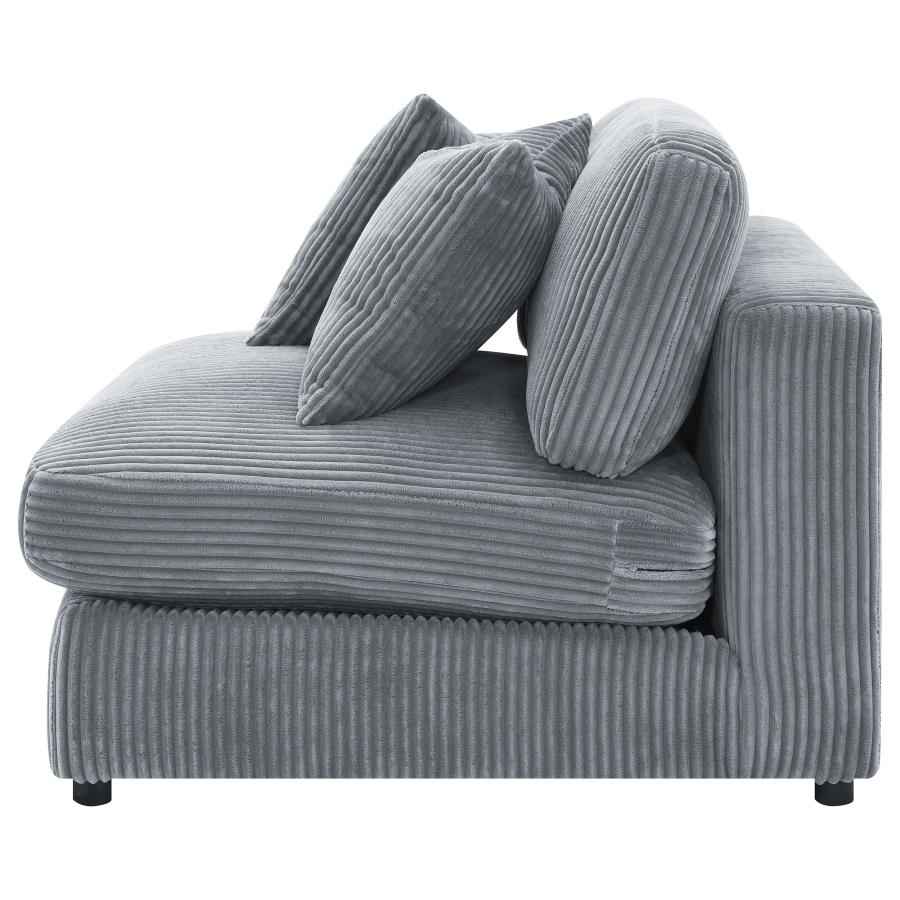 Blaine Upholstered Armless Chair Fog