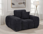 Home & Sleep Outlet - Octavia Upholstered Track Arm Accent Chair Black