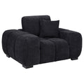Home & Sleep Outlet - Octavia Upholstered Track Arm Accent Chair Black