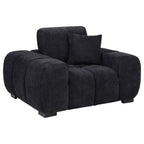 Home & Sleep Outlet - Octavia Upholstered Track Arm Accent Chair Black