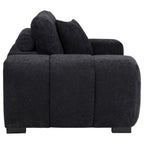 Home & Sleep Outlet - Octavia Upholstered Track Arm Accent Chair Black