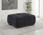 Home & Sleep Outlet - Octavia Upholstered Rectangular Ottoman Black