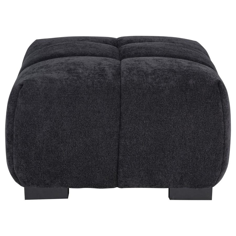 Home & Sleep Outlet - Octavia Upholstered Rectangular Ottoman Black