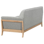 Home & Sleep Outlet - Vaughn Fabric Upholstered Flared Arm Sofa Grey