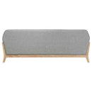 Vaughn Fabric Upholstered Flared Arm Sofa Grey