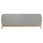 Home & Sleep Outlet - Vaughn Fabric Upholstered Flared Arm Sofa Grey