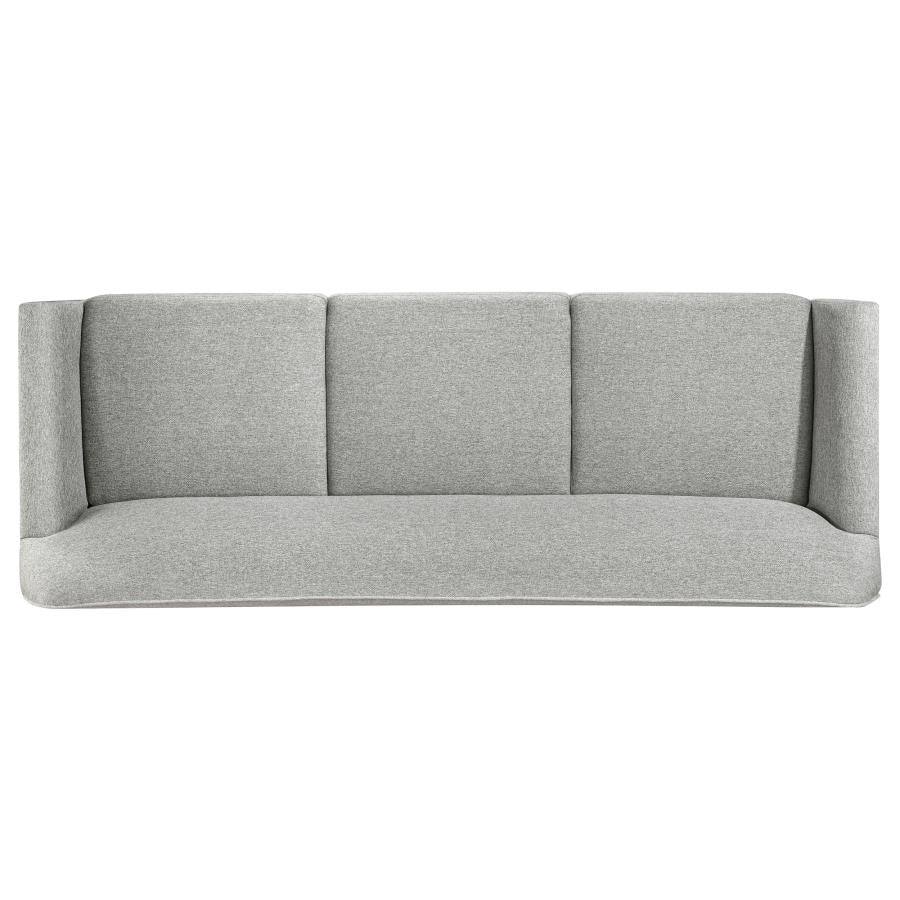 Home & Sleep Outlet - Vaughn Fabric Upholstered Flared Arm Sofa Grey