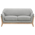 Home & Sleep Outlet - Vaughn Fabric Upholstered Flared Arm Loveseat Grey