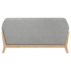 Home & Sleep Outlet - Vaughn Fabric Upholstered Flared Arm Loveseat Grey