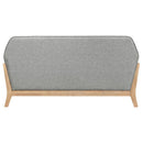 Vaughn Fabric Upholstered Flared Arm Loveseat Grey