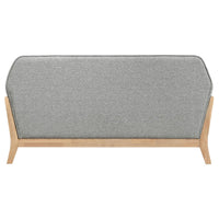 Vaughn Fabric Upholstered Flared Arm Loveseat Grey