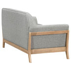 Home & Sleep Outlet - Vaughn Fabric Upholstered Flared Arm Loveseat Grey