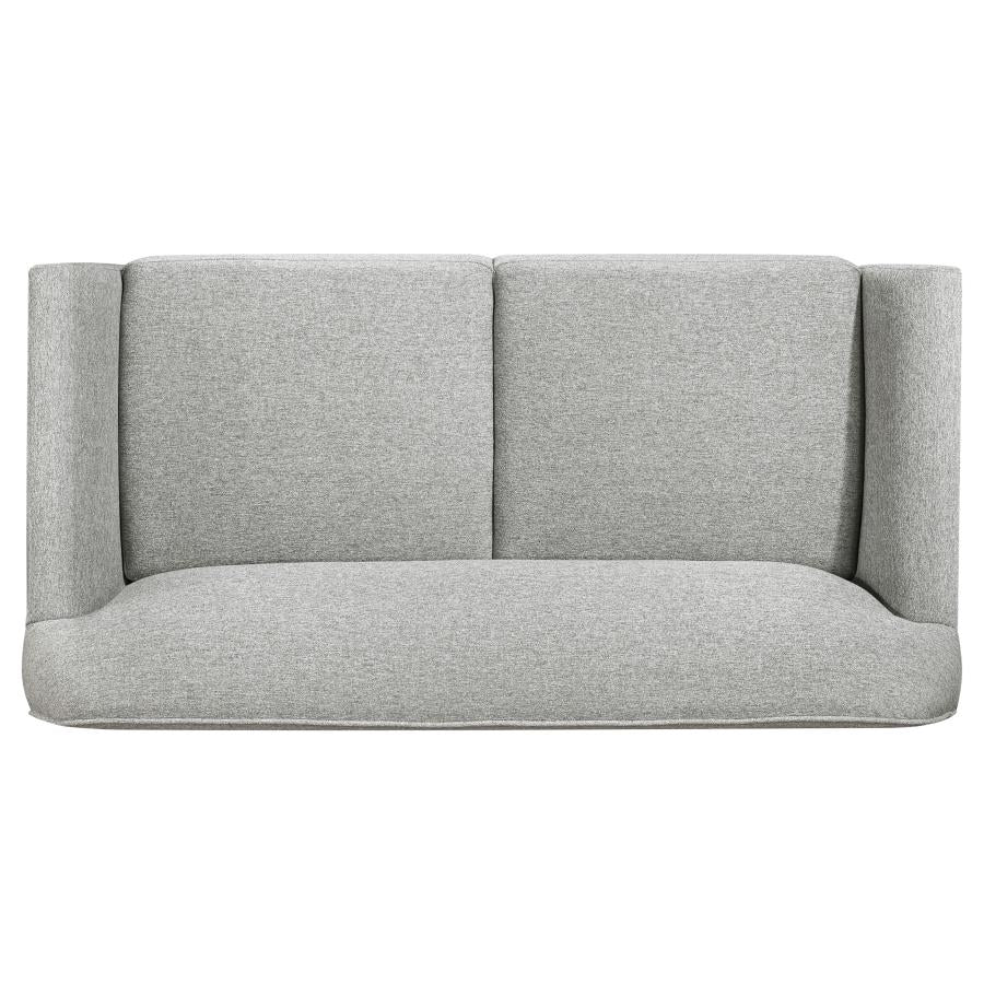 Home & Sleep Outlet - Vaughn Fabric Upholstered Flared Arm Loveseat Grey