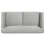 Home & Sleep Outlet - Vaughn Fabric Upholstered Flared Arm Loveseat Grey
